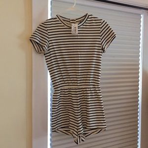 American Apparel striped romper NWT size xs